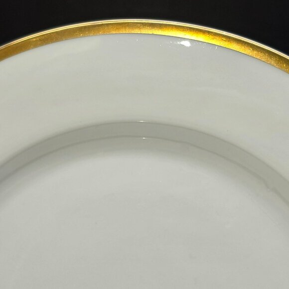 Vintage Turin Bavaria Lunch Plates White With Gold Trim 8.75" Set of 5 CM2111 - Picture 3 of 9